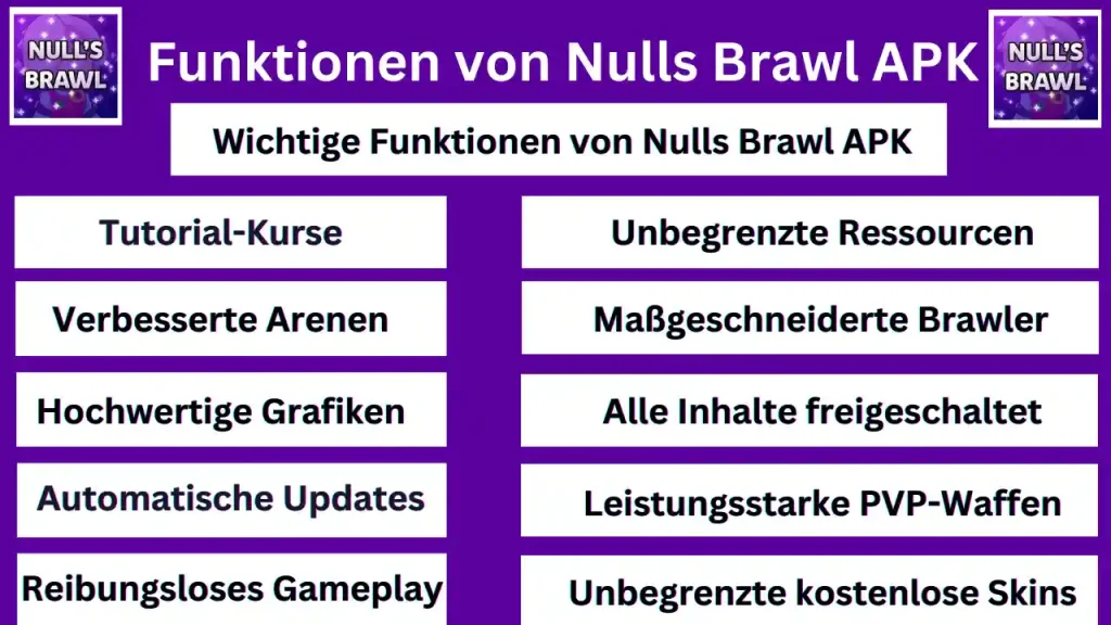 Funktionen von Nulls Brawl APK